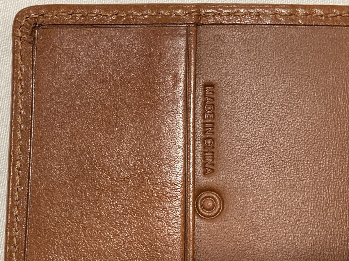 Authentic COACH Logo CC Signature Brown Passport Case/Holder