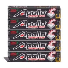 Apollo Energy Gum by Liquid Core - 80mg Natural Caffeine per Piece - Sugar-Fr...