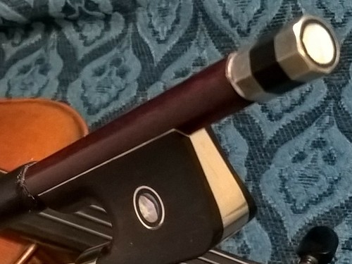 Big Thanks Promo! Brazilwood Cello Bow 3/4 #320 Oct Ebony lined Paris Eye Frog - Picture 10 of 12