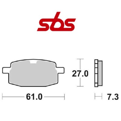 Für Yamaha Axis 50 1993-2020 Bremsbelag Bremse Vorne SBS 111HF Mixe Cerami