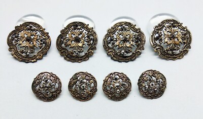 Lot De 4 Boutons Carrés Facettés Noir Jais - Anciens Mais Neufs