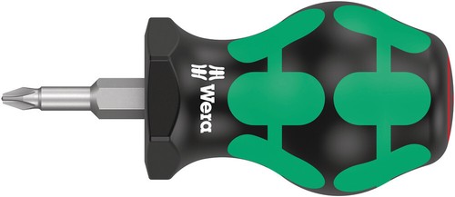 Wera Stubby Screwdrivers Short Slotted, Phillips, Torx, Pozi, SQ - Choose size - Picture 7 of 21