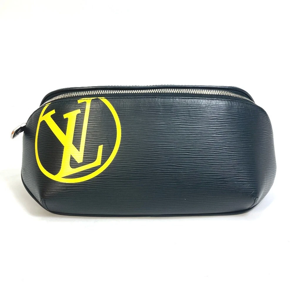 LOUIS VUITTON Louis Vuitton Epi Bum Bag LV Circle Black M55131