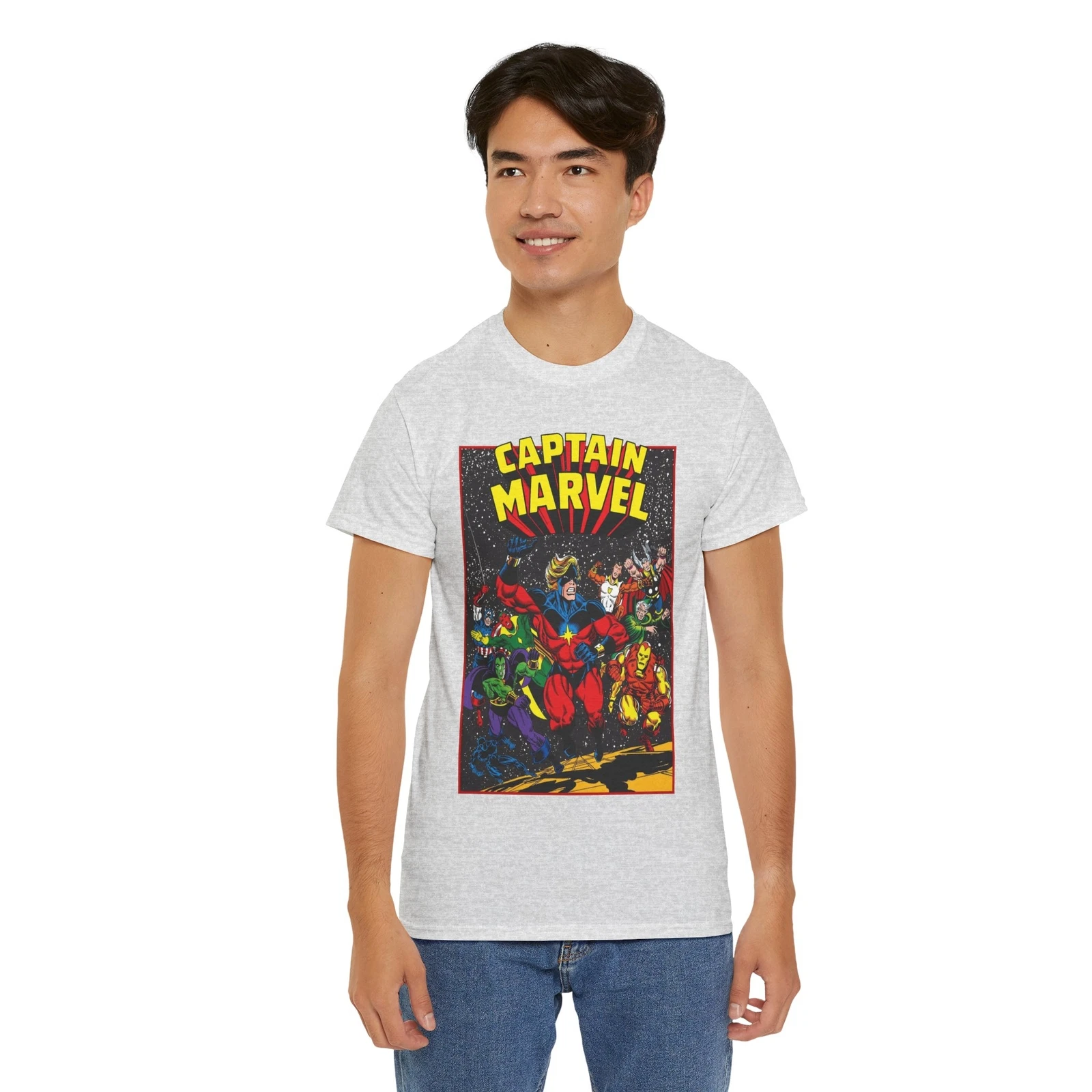 Captain Marvel T-Shirt - Marvel Comics - Jim Starlin Art - Mar-Vell - Kree