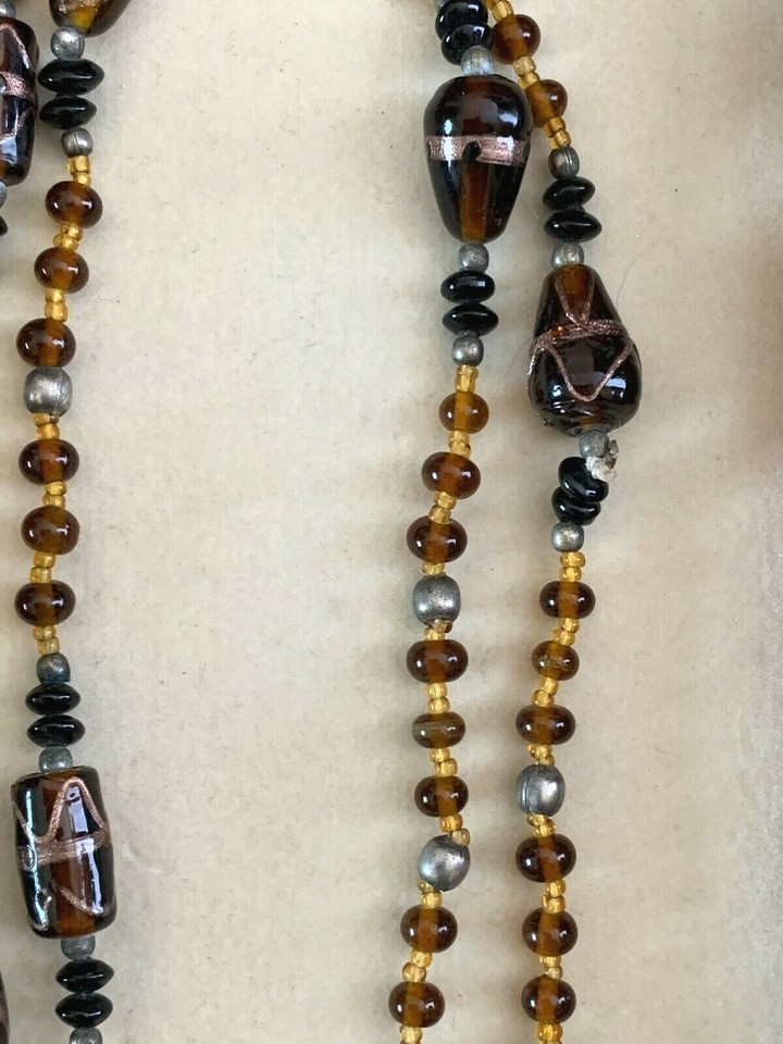 Beautiful Vintage Creator Necklace Murano Glass Beads 108cm eBay