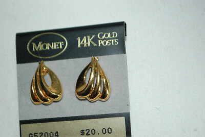 ◆未使用品◆【Monet】14K GOLD POSTSピアス ◇未使用品◇【Monet】14K GOLD POSTSピアス Vintage MONET 14k