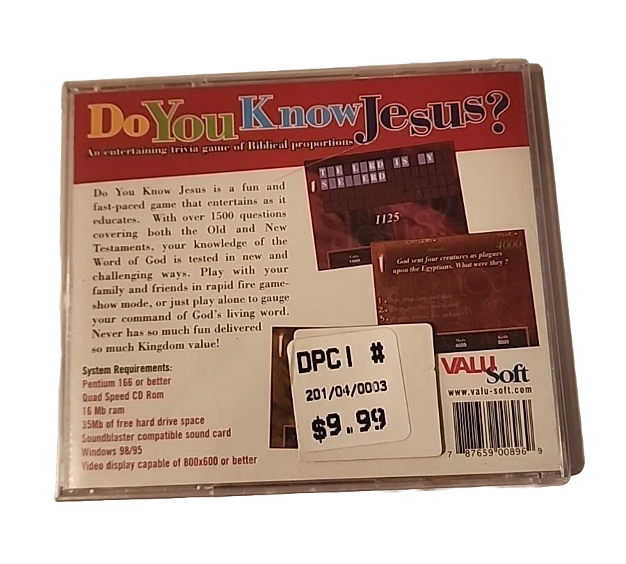 Do You Know Jesus? (All Ages) (PC-CD, 1999) for Windows - - Image 2 of 2