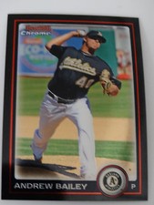 2010 Bowman Chrome #95 Andrew Bailey Oakland Athletics A's Baseball Card