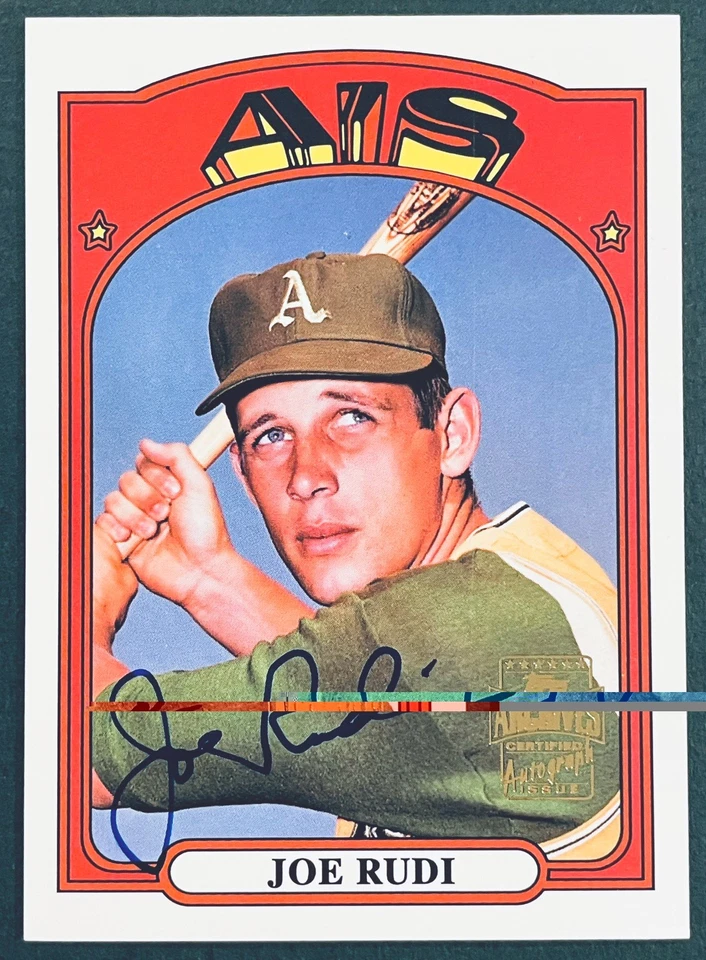 2003 Topps архивы автографы Oakland A's Joe Rudi # FFA-JRU  - Изображение 2 из 4