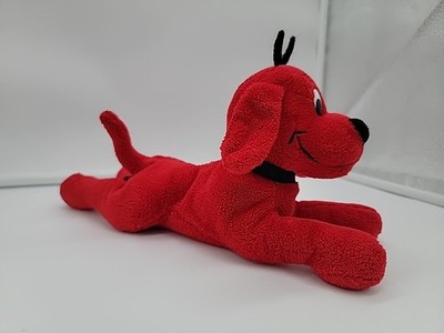 Vintage 1997 Clifford The Big Red Dog 8'' Bean Bag Scholastic Plush Soft Toy 