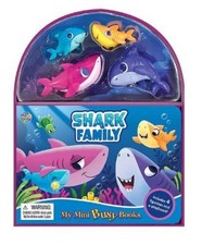 Shark Family: My Mini Busy Books For Kids: Includes 4 Figurines with Foldable