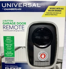 Universal Chamberlain Universal REMOTE 2 Button Garage Door Opener KLIK3U-SS NEW