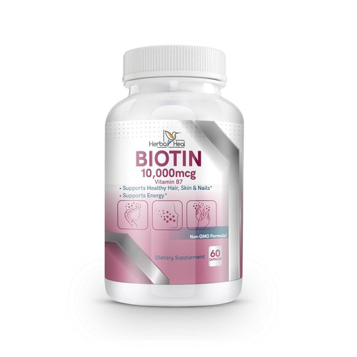Biotin 10,000MCG Capsules Hair Growth for Women and Men - Vitamin B7 Pills - - Picture 2 of 7