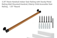 3.3ft Resin Handrail Indoor Stair Railing