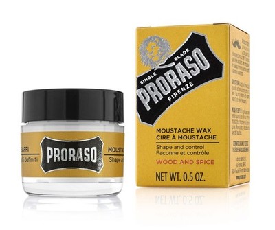 Proraso Schnurrbartwachs im Glas Wood and Spice 15ml