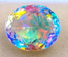 Lab Created 102 Ct Mystic Topaz Oval Shape Gorgeous Quality IGL Gemstone 6MHB