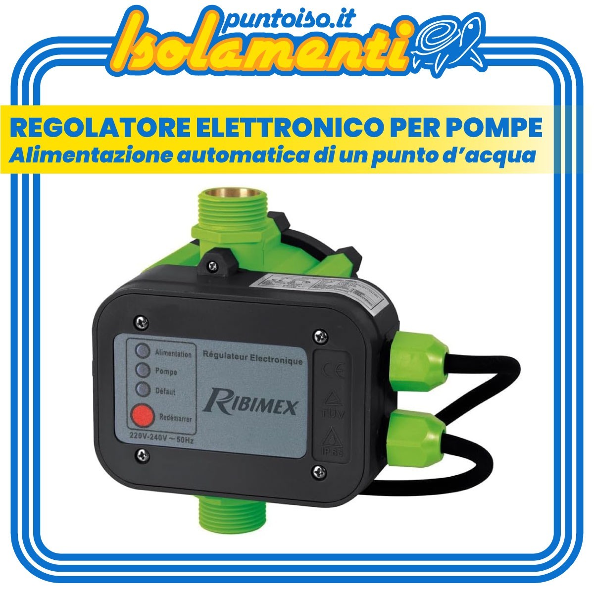 Centralina Pompa Ribimex AcquaControl+ 2.2kW 10 Bar | Prezzo Migliore