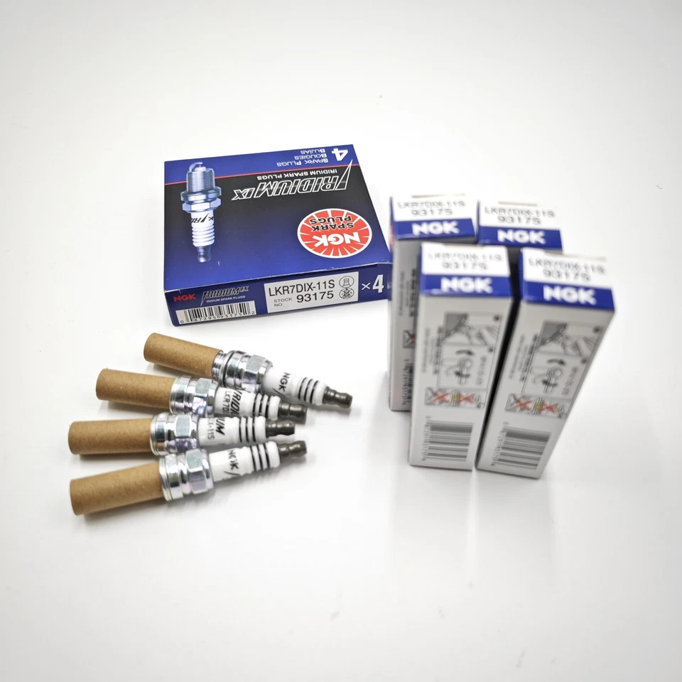 NGK 93175 4pcs Spark Plugs LKR7DIX-11S IRIDIUM IX Genuine Japan 4pk Foto 2 de 4