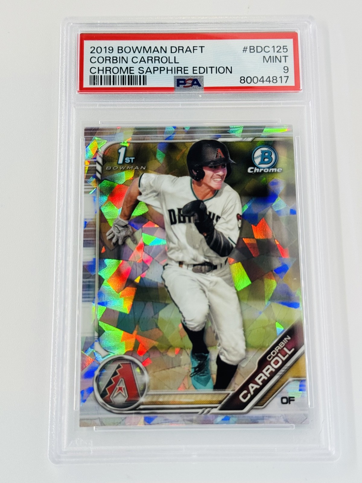 2019 Bowman Chrome Draft Sapphire Edition - Corbin Carroll PSA 9 view 1