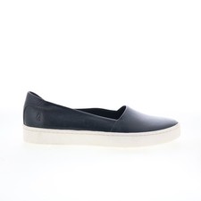 Zapatos planos mocasines de cuero negro Hush Puppies Jetta sin cordones HW06690-007 7