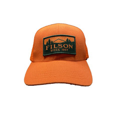 Filson Logger Mesh Hat Blaze Orange Outdoor Workwear USA Made Hunting