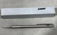LAMY LOGO STAINLESS STEEL Liqui Moly BALLPOINT PEN BLUE *New*