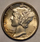 #2 Business Uncirculated++ to MS?? Nicer Low Mintage 1942 P Mercury Dime