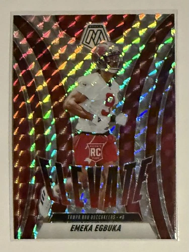 2025 Panini Prizm Football Elevate Emeka Egbuka #2 RC Mosaic Prizm Tampa Bay