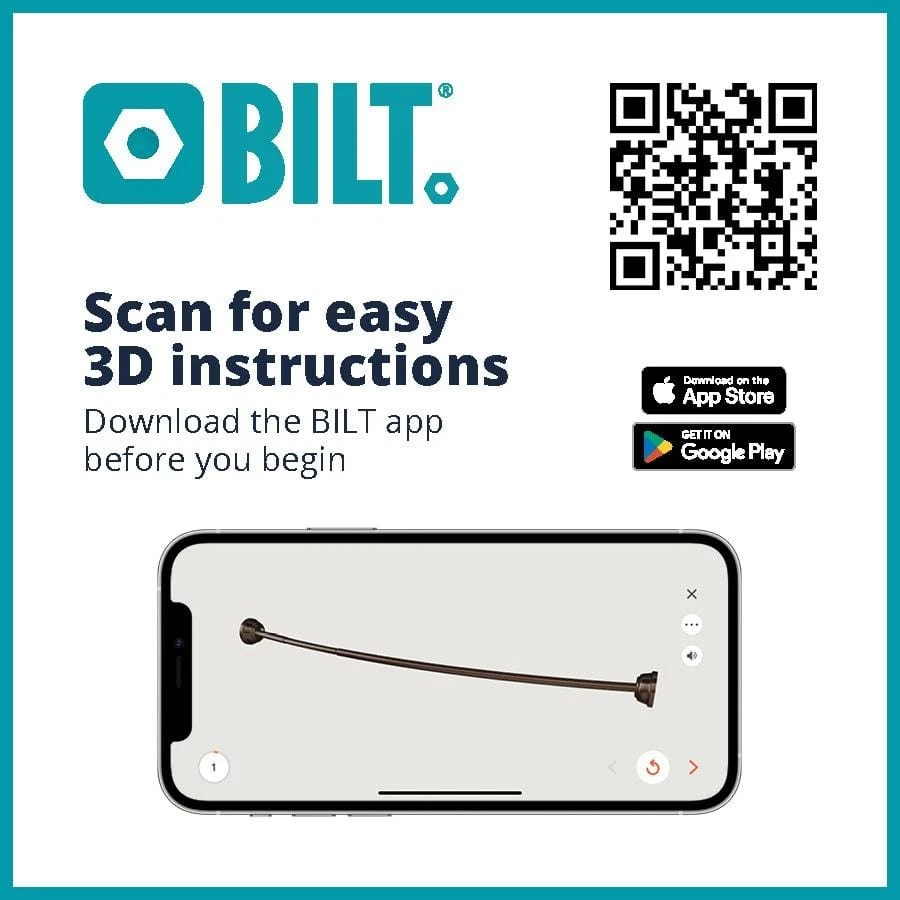 Barra de ducha curva Zenna Home NeverRust 40" doble montaje aluminio níquel satinado Foto 2 de 4