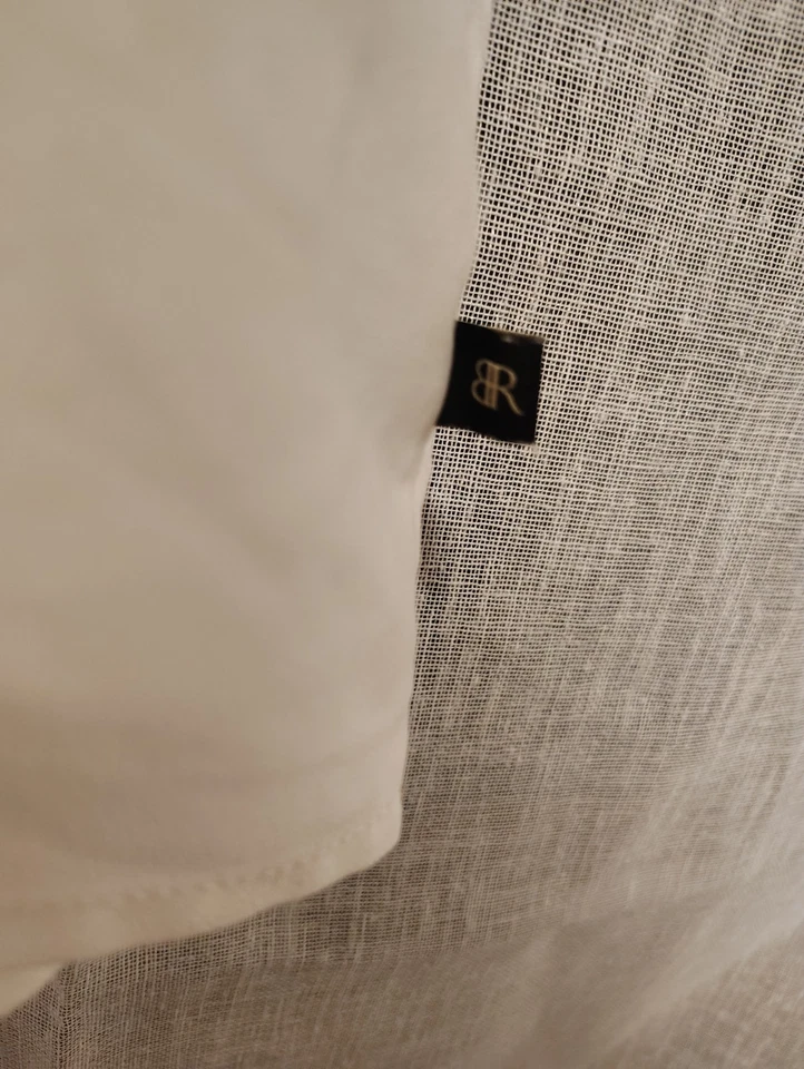 Blusa Banana Republic Cuello en V XXL Marfil Crema Manga Corta Fluido Top Foto 4 de 4