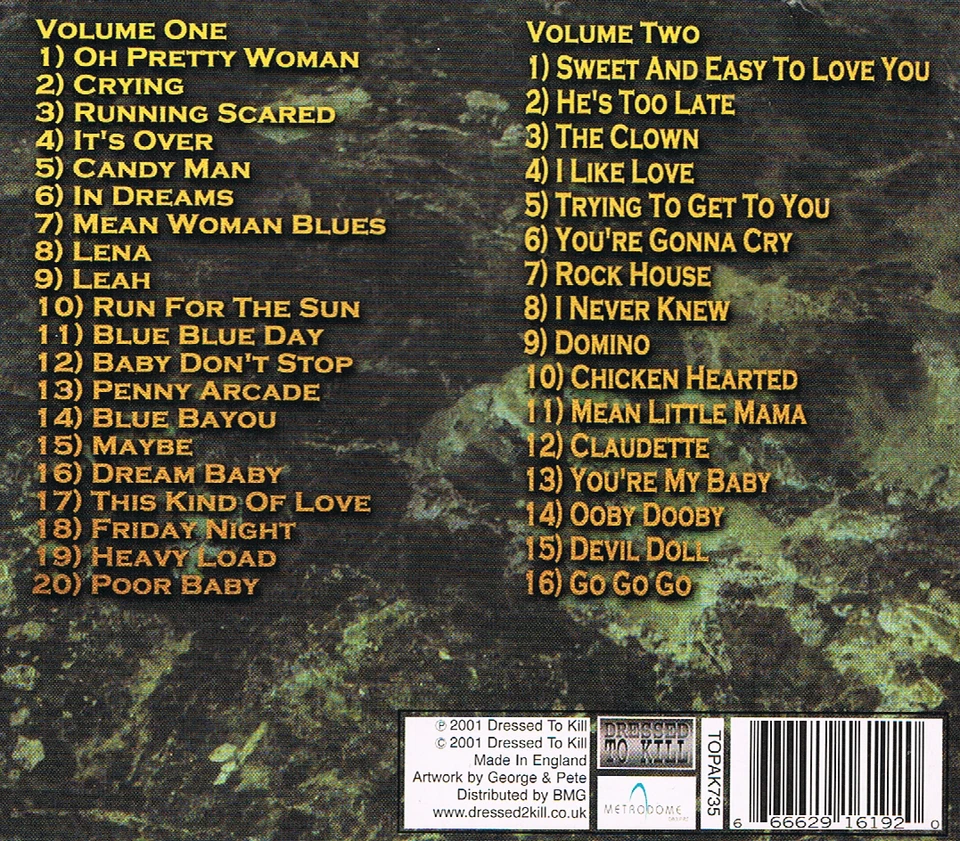 Roy Orbison Legends Collection 2 CDs Zustand SEHR GUT - Bild 2 von 2