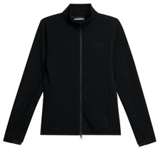 J. Lindeberg Emeliz Womens Small Black Full Zip Mid Layer Golf Jacket New Nwt