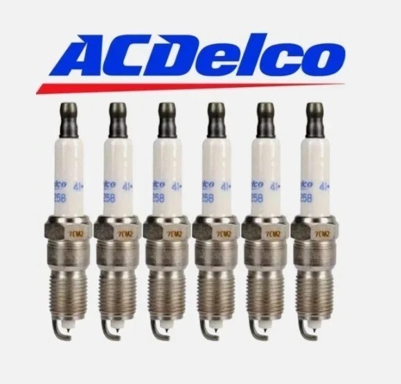6 GENUINE 41-130 ACDelco OEM# 12646780 Set Of 6 Iridium Spark Plugs