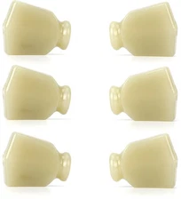 Grover Keystone Buttons - Green, 6-pack