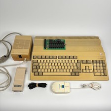 Commodore Amiga A500 Computer Keyboard Power Block Mouse Vintage 0.5 Meg Memory
