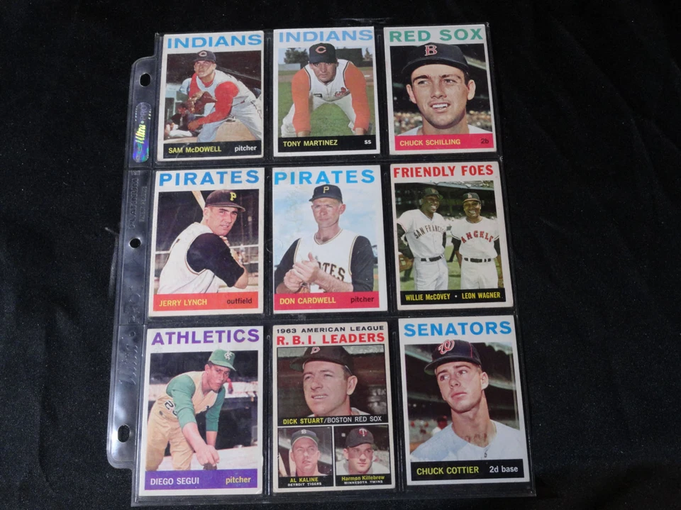 LOTE DE 186 TARJETAS COLECCIÓN BÉISBOL MLB VINTAGE AÑOS 50 - 60 Foto 2 de 4