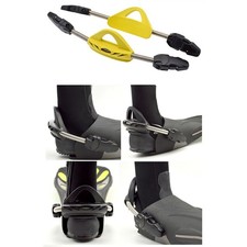 2pcs Scuba Spring Fin Straps 304 SS Non Slip EPDM TPR for Open Heel Fins