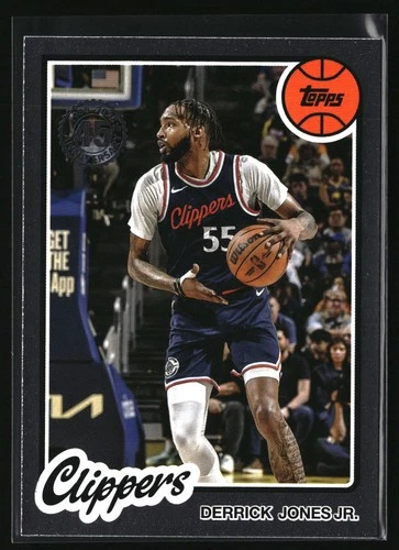 2025-26 Topps #80BK-45 Derrick Jones Jr. 1980-81 Topps Basketball LA Clippers