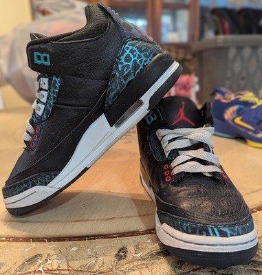 Air Jordan 3 Retro  Moto  GS Black Siren Red Hyper Jade