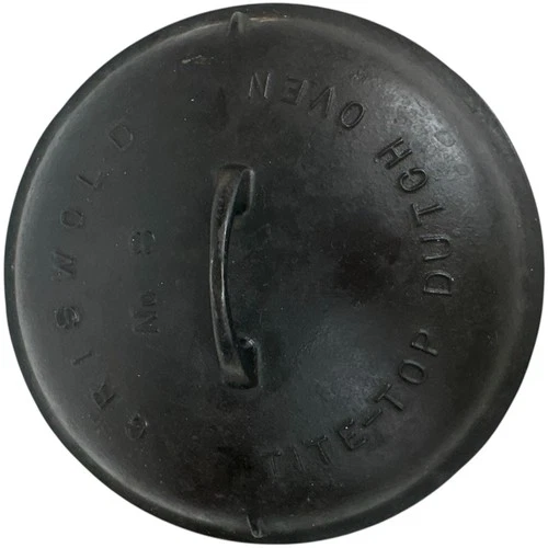 Griswold Cast Iron #8 Fully Marked Tite Top Dutch Oven Skillet Lid Only VINTAGE