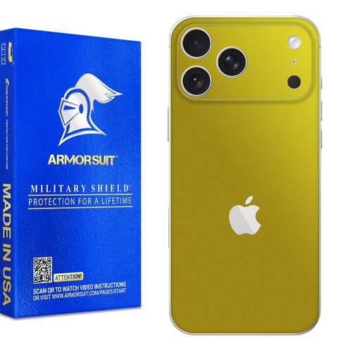 Armorsuit Vinyl Skin Wrap Film for iPhone 17 Pro Max - Back Only - Picture 7 of 48