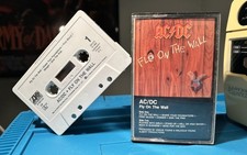 AC/DC Fly On the Wall 1985 Cassette Tape, Atlantic Records TESTED, WORKING 