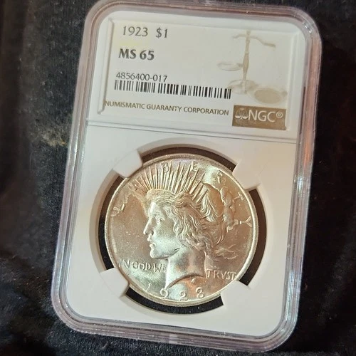 1923 Peace Dollar $1 Silver NGC MS65 Philadelphia 4856400-017