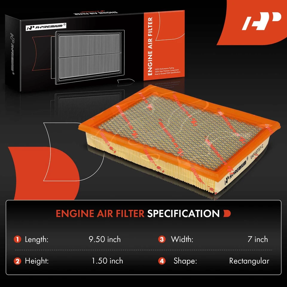 Engine Air Filter for Dodge Intrepid Chrysler Concorde 98-04 300M Dodge Intrepid - Image 2 of 4
