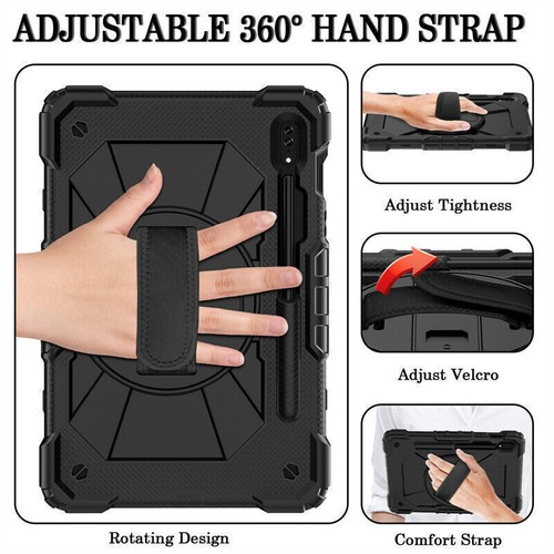 Heavy Duty Shockproof Case Cover For Samsung Galaxy Tab S7 FE S8 Plus 11" 12.4" - Picture 58 of 68