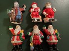 CHRISTMAS SANTAS -GROUP OF SIX DIFFERENT  SANTAS INCLUDING A FIREMAN & POLICEMAN — photo 1