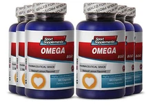 Supreme Fat Burner - Fish Oil Omega 8060 1500mg - Brain SuperFood  Pills 6B 