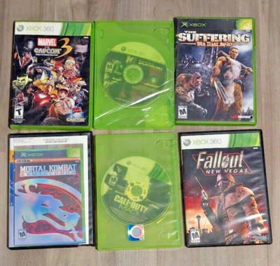 Lot of 6 Xbox 360 Games: Marvel vs Capcom 3, Splinter Cell, COD MW3 + More
