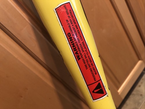 Softball bat 2012 COMBAT Derby Boys 34" 26oz USSSA model DBSP8 Yellow - Picture 6 of 13