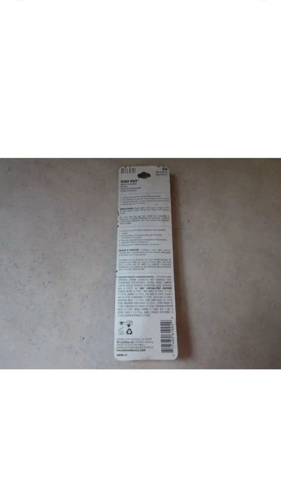 1 Milani Stay Put Brow Pomade Pencil 04 BRUNETTE New Sealed - Image 3 of 3